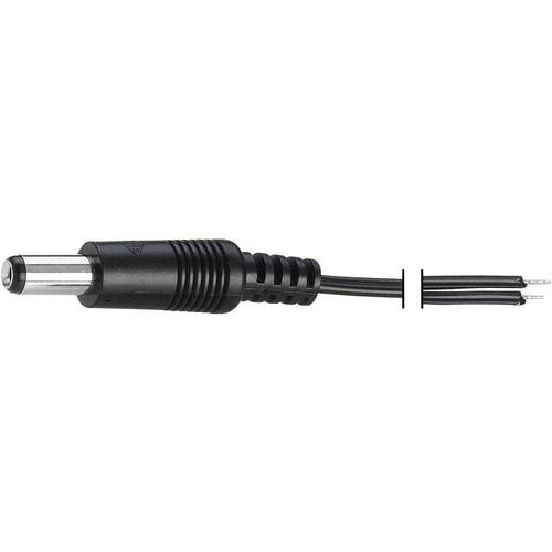 Câble de connexion basse tension VOLTCRAFT 93025c200 DC mâle 5.5 mm 2.1 mm - câble, extrémités ouvertes 1.20 m 1 pc(s)