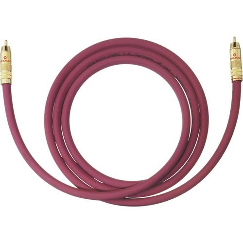 Câble RCA pour subwoofer NF 214 Oehlbach, bordeaux, 6 m Oehlbach 20546 [1x Cinch / RCA mâle - 1x Cinch / RCA mâle] 6 m b