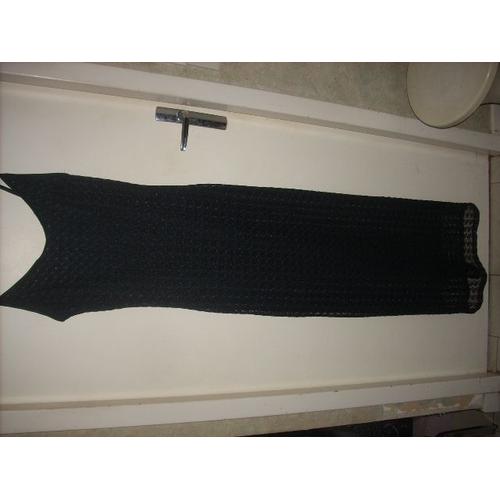 Robe Longue Dentelle Noire T 38