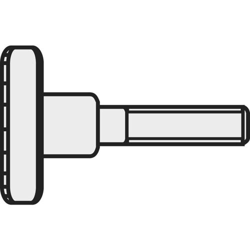 Vis moletée TOOLCRAFT 194766 M4*16 D464-5.8:A2K 10 pc(s) M4 16 mm tête moletée acier N/A