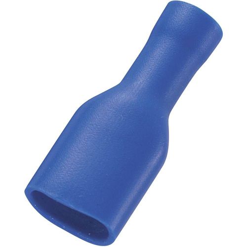 Cosse clip 6.35 mm x 0.8 mm TRU COMPONENTS FDFD2-187(8) 737840 1.50 mm² 2.50 mm² entièrement isolé bleu 50 pc(s)