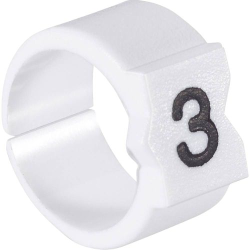 Clip de marquage Marquage 4 TE Connectivity 422284-000 Gamme de Ø extérieur 4.50 à 6 mm 30 pc(s)
