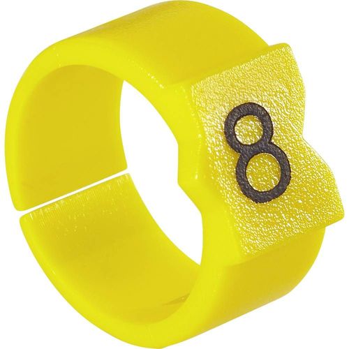 Clip de marquage Marquage 7 TE Connectivity 1768045-6 Gamme de Ø extérieur 4.50 à 6 mm 30 pc(s)