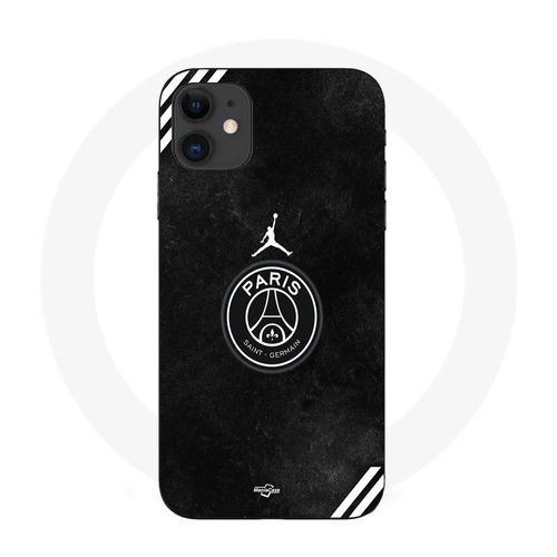Coque Iphone 11 Psg Jordan Logo Noir