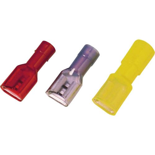 Cosse clip 6.30 mm x 0.80 mm Weidmüller LIF 1,5F638 RF 9200640000 0.50 mm² 1.50 mm² entièrement isolé rouge 100 pc(s)