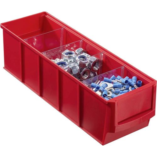 Allit 456521 ProfiPlus ShelfBox 300S Rot (L x B x H) 91 x 300 x 81 mm
