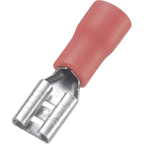Cosse clip 4.8 mm x 0.8 mm TRU COMPONENTS FDD1.25-187(8) 745136 0.50 mm² 1.50 mm² partiellement isolé rouge 100 pc(s)