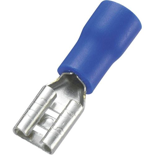 Cosse clip 4.8 mm x 0.8 mm TRU COMPONENTS FDD2-187(8) 745180 1.50 mm² 2.50 mm² partiellement isolé bleu 100 pc(s)