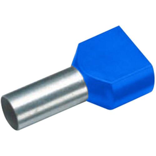 18 2444 Cimco Embout double d'extrémité de câble 2 x 2.50 mm² x 10 mm partiellement isolé bleu 100 pc(s)
