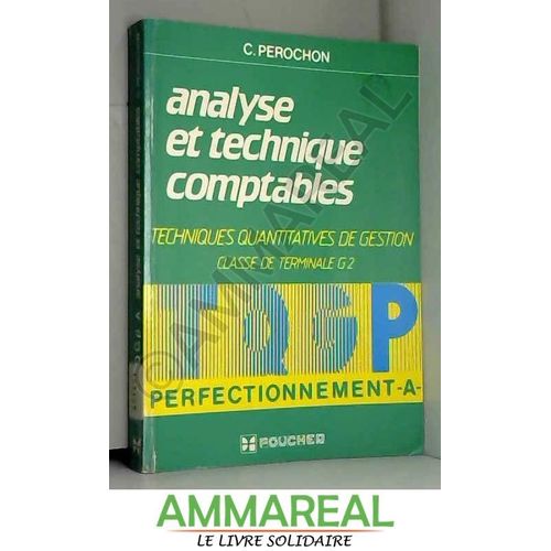 Analyse Et Technique Comptables