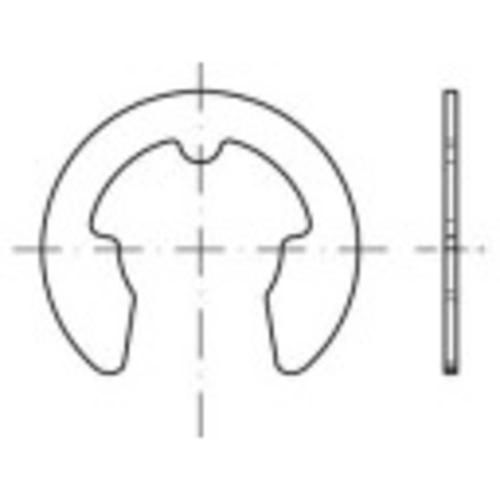 Bague d'arrêt pour arbre Ø extérieur: 9.3 mm DIN 6799 acier inoxydable 250 pc(s) TOOLCRAFT 1067200