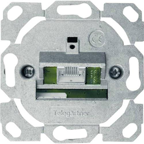 Prise réseau Telegärtner J00020A0506C Type de montage:encastrable, goulotte insert CAT 6A 1 pc(s)