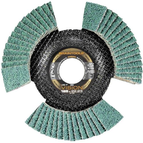 Disque à lamelles Acier/Inox RHODIUS - 125 x 22,23 mm K80 - 207079
