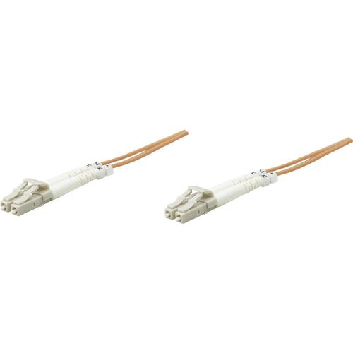 Câble de raccordement fibre optique Intellinet 470322 [1x LC mâle - 1x LC mâle] 50/125 µ Multimode OM2 3 m