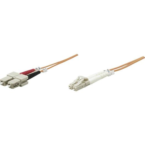 Câble de raccordement fibre optique Intellinet 471275 [1x LC mâle - 1x SC mâle] 62,5/125 µ Multimode OM1 3 m