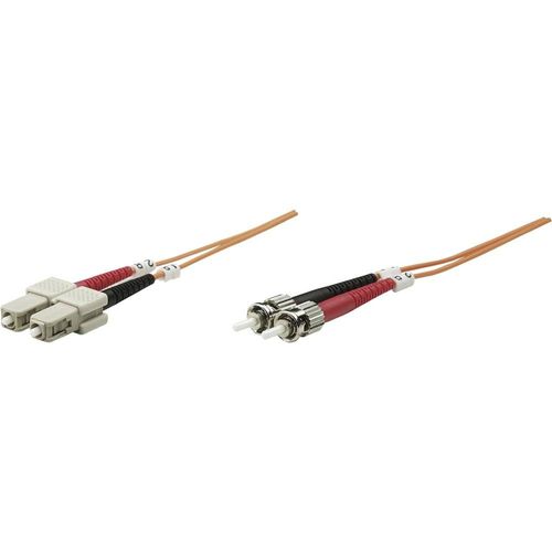 Câble de raccordement fibre optique Intellinet 470117 [1x ST mâle - 1x SC mâle] 50/125 µ Multimode OM2 2 m