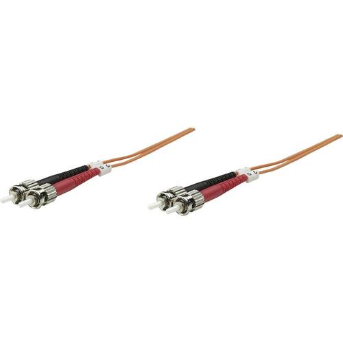 Câble de raccordement fibre optique Intellinet 470087 [1x ST mâle - 1x ST mâle] 50/125 µ Multimode OM2 5 m