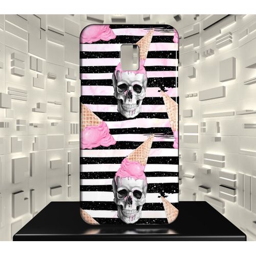 Coque Rigide Galaxy J3 (2017) Glamour Fashion Girl Horror Pink 12