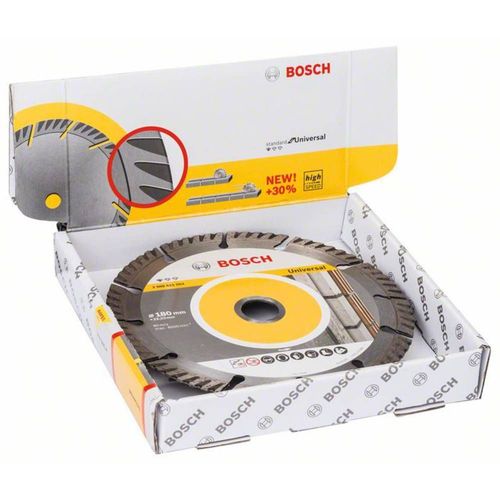 Disque à tronçonner diamanté Standard for Universal, 180 x 22,23 x 2,4 x 10 mm, lot de 10 Bosch Accessories 2608615064 D