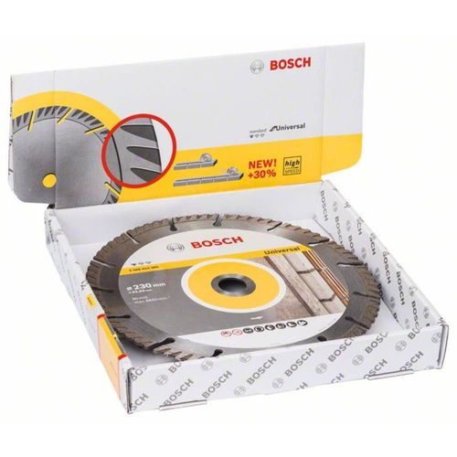 Disque à tronçonner diamanté Standard for Universal, 230 x 22,23 x 2,6 x 10 mm, lot de 10 Bosch Accessories 2608615066 D