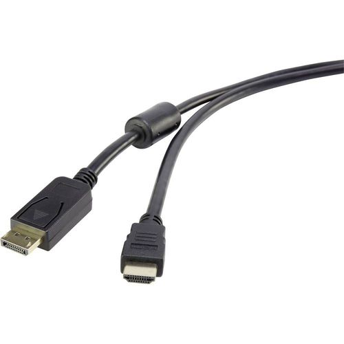 Câble de raccordement DisplayPort / HDMI Renkforce [1x DisplayPort mâle - 1x HDMI mâle] 3 m noir