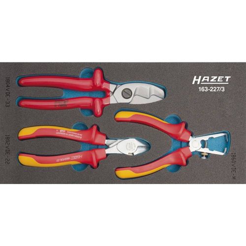Jeu de pinces VDE 3 pièces Hazet 163-227/3 1 set