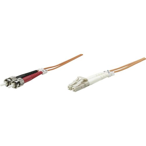 Câble de raccordement fibre optique Intellinet 470414 [1x LC mâle - 1x ST mâle] 50/125 µ Multimode OM2 2 m