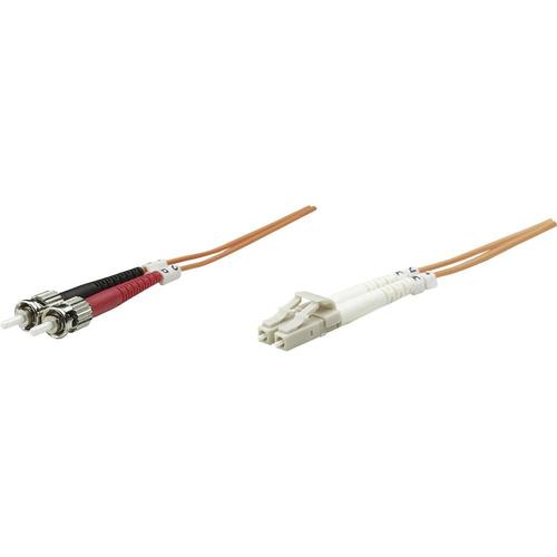 Câble de raccordement fibre optique Intellinet 470421 [1x LC mâle - 1x ST mâle] 50/125 µ Multimode OM2 3 m