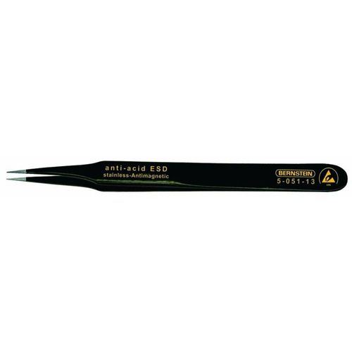 Pince brucelle CMS Bernstein 5-051-13 2 SA-ESD pointue 120 mm 1 pc(s)