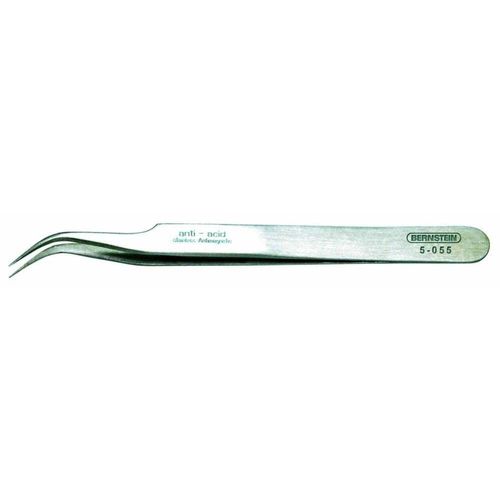 Pince brucelle CMS Bernstein 5-055 7a SA pointe en forme de faucille, très pointue 120 mm 1 pc(s)
