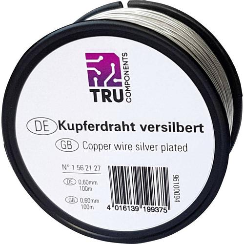 Fil de cuivre TRU COMPONENTS 1516010/50 1562130 Ø ext. sans isolant: 1 mm 50 m