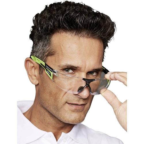 Lunettes de protection avec protection UV, avec protection anti-buée EKASTU Sekur 277 389 vert, noir DIN EN 170, DIN EN