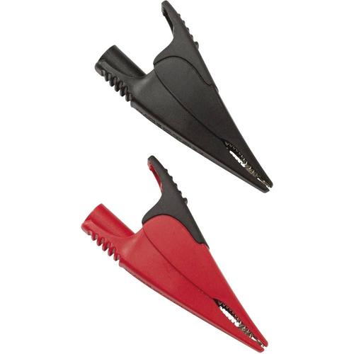 Jeu de pinces crocodiles de sécurité Fluke AC285 femelle 4 mm CAT IV 600 V, CAT III 1000 V rouge, noir