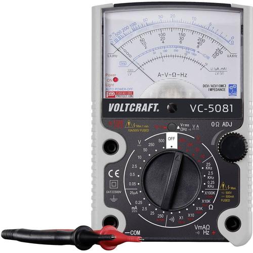 Multimètre VOLTCRAFT VC-5081 analogique Etalonné selon: d'usine (sans certificat) CAT III 500 V