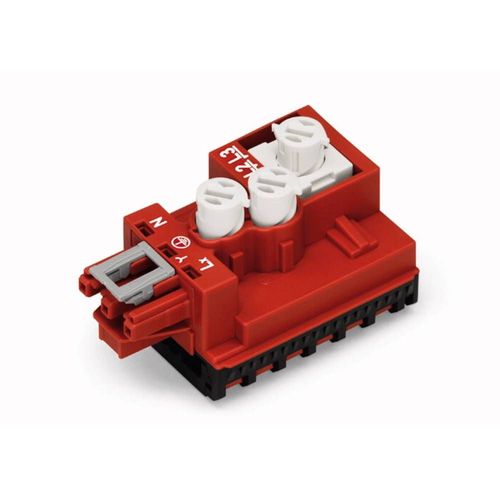 Module dérivateur câble rond - câble plat WAGO 772-269 Nbr total de pôles: 3 rouge 1 pc(s)