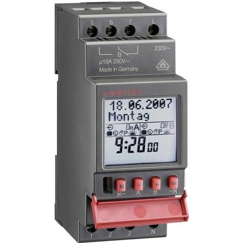 Programmateur horaire pour rail numérique Müller SC 28.21 pro 12 V/DC, 12 V/AC 16 A/250 V 1 pc(s)