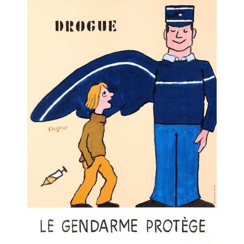 Affiche Gendarme Drogue