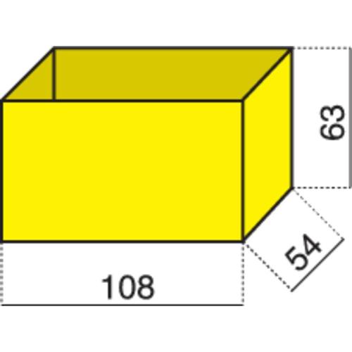 Insert de coffret de rangement Alutec 624200 (L x l x h) 108 x 54 x 63 mm Nombre de compartiments: 1 1 pc(s)