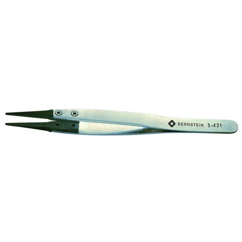 Pince brucelle de précision Bernstein 5-431 plate, ronde 125 mm 1 pc(s)