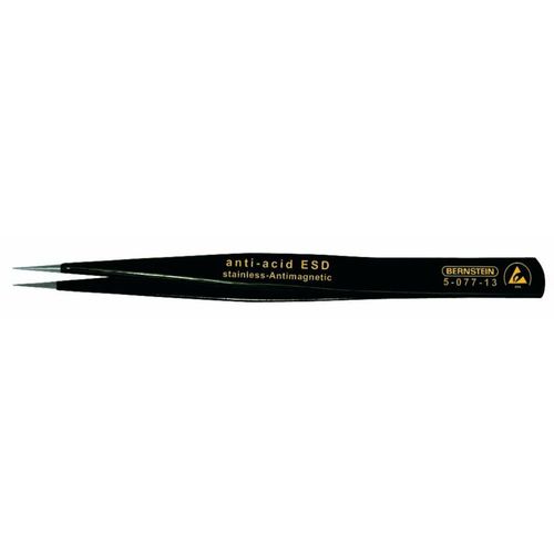 Pince brucelle CMS Bernstein 5-077-13 AA SA-ESD pointue 130 mm 1 pc(s)