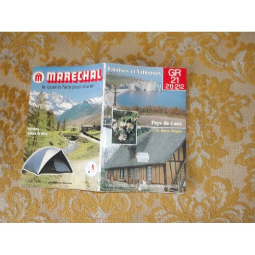Topo-Guide : Gr 21, 211-212 , Falaises Et Valleuses , Pays De Caux , Le Havre/Dieppe , 1986
