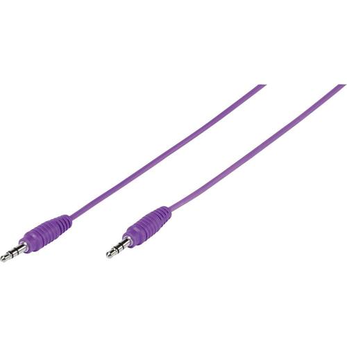 Connexion jack 3,5 mm Vivanco 1 m, violet Vivanco 35814 [1x Jack mâle 3.5 mm - 1x Jack mâle 3.5 mm] 1 m lilas