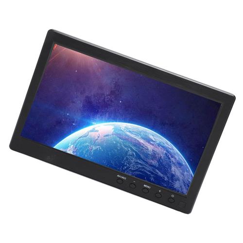 Moniteur portable de 10,1 pouces, résolution 1024 x 600, écran HD IPS, télécommande, haut-parleur intégré, moniteur USB pour PC, système de vidéosurveillance POS, prise britannique