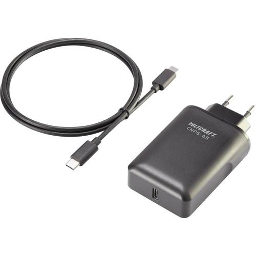 Chargeur USB VOLTCRAFT CNPS-45 Courant de sortie (max.) 3 A 1 x USB-C? femelle USB Power Delivery (USB-PD)