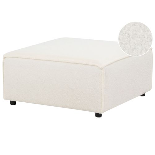 Ottoman Aprica Blanc Bouclé