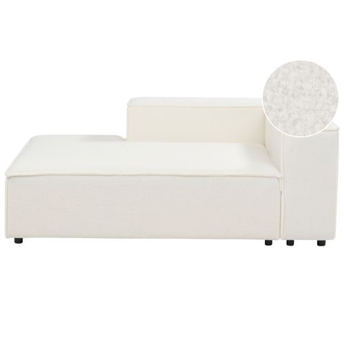 Divan Côté Droit Pour Canapé Bouclé Blanc Aprica