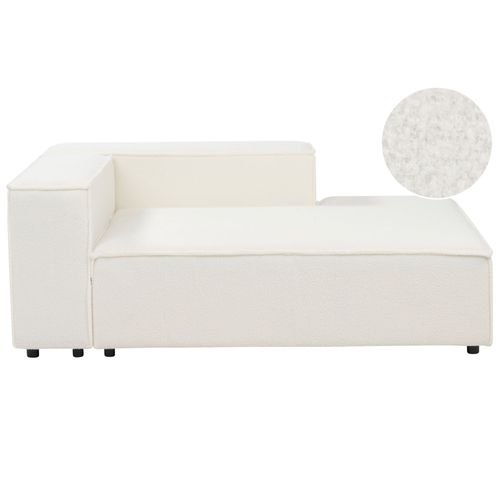 Divan Côté Gauche Pour Canapé Bouclé Blanc Aprica