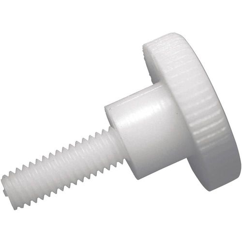 Vis moletée TOOLCRAFT 830396 10 pc(s) M5 10 mm tête moletée plat plastique, Polyamide N/A