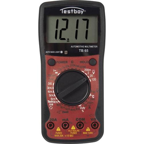 Multimètre Testboy TB 65 numérique Etalonné selon: d'usine (sans certificat) Affichage (nombre de points): 1999