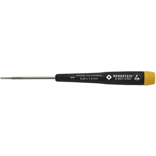 pour l'électronique et la mécanique de précision Tournevis plat Bernstein Largeur de la lame: 1.5 mm Longueur de la lam